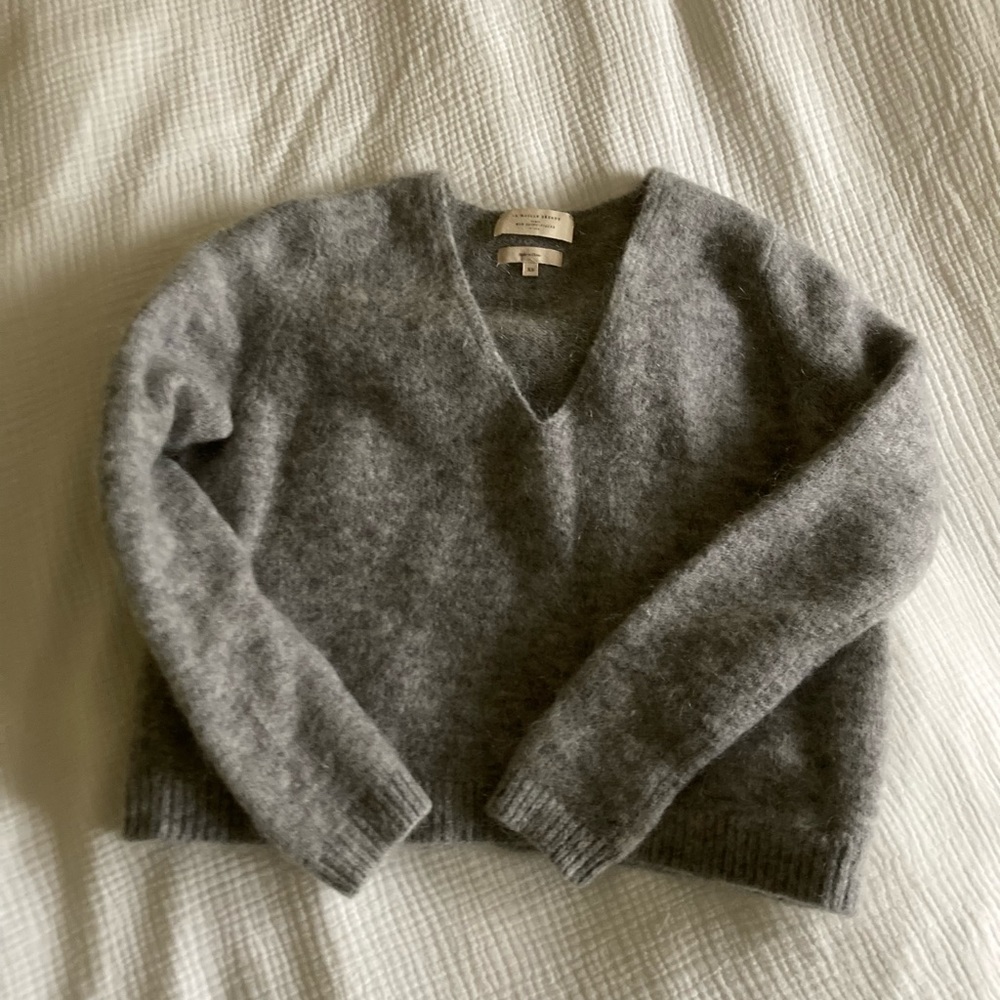 Sezane Cropped mohair sweater